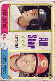 1974 Topps Baseball Cards      331     Carlton Fisk/Johnny Bench AS